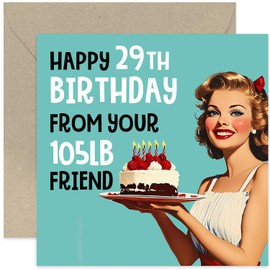 Funny 40th Birthday Card for Female Friend - Humorous BDay Gifts for Her 50th 60th 70th - For Mother Sister Daughter Colleague Coworker Bestie - Blank Inside