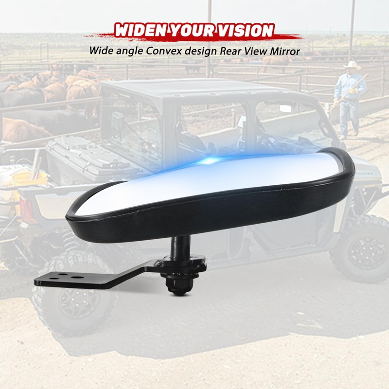 POKIAUTO UTV Side Mirrors Rear View Mirror Set for Polaris