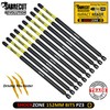 10 x SabreCut SCPZ3152_10 152mm PZ3 Magnetic Impact Screwdriver Driver