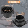 X AUTOHAUX 2pcs Warm Air Vent Outlet 75mm Auto Car