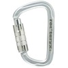 roc'teryx RTF249LK3T Mountain Climbing Carabiner, Steel D, Triple Lock, Silver