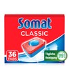 Somat Classic Dishwasher Tabs (36 Tabs), Dish Rinse Tabs for