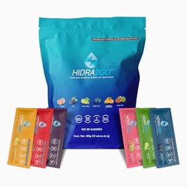 Electrolitos Sin Azucar | Bolsa 30 Sobres Mixtos en Polvo Sin Calorías Vegano y Ecológico Soluble en Agua 600 ml | Hidratación Rápida para Deporte y Actividades | HIDRA2GO