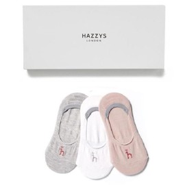 Hazzys (신세계센텀점)HAZZYS DAILY 면 혼방 퍼피로고 덧신 페이크삭스 3종세트 HISS2F201WT (Shinsegae Centum City) HAZZYS DAILY Cotton Blend Puppy Logo No-Show Socks 3-Piece Set HISS2F201WT