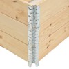 vidaXL Solid Pine Wood Stackable Pallet Collars - Multipurpose Storage