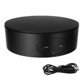 VAYOTOY Electric Turntable, 13 cm, 5 kg, Automatic Rotating Platform, 360° Rotating Stand, Electric Turntable with Adjustable Speed, Remote Control for Display, Photography