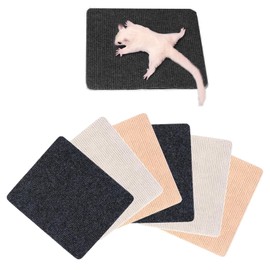 DINTSTYLE 6-Piece Sugar Glider Toys,Sugar Glider Cage Accessories with Self-Adhesive Pads, Sugar Glider Climbing Mats, Self-Adhesive Cage Accessories for Sharpening Claws