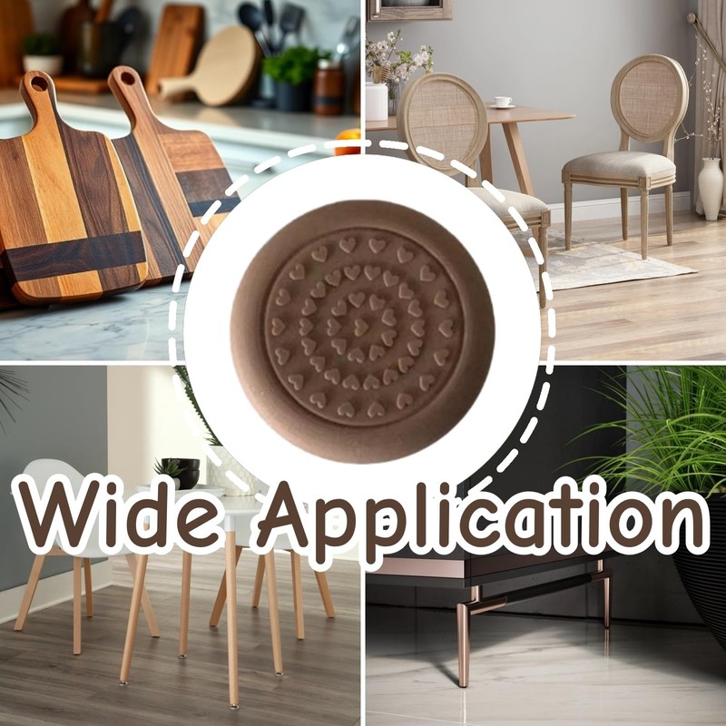 Rubber Cutting Board Feet Non Slip, 16 Pack Self Adhesive