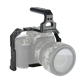 NICEYRIG 90D 80D Camera Cage for Canon EOS 90D 80D 70D with Top Handle, with NATO Rail Cold Shoe Locating Hole