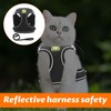 Cat Harness and Lead Set,2PCS Adjustable Cat Leash and Harness