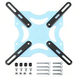4 PCS VESA Mount Adapter Kit - TV Wall Mount Extension Brackets with Hardware, Converts 100x100/200x200mm to 200x400/300x300/400x400mm VESA, Steel Adapter Plate for 32-55 Inch LCD LED TV Screens
