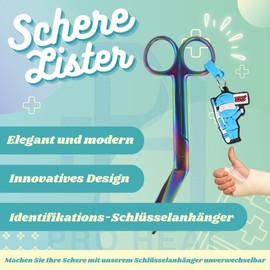 Professional Nursing Scissors with Romer Tip, Medical Box Scissors, Colourful Nursing Supplies for Nursing, Nursing, Nursing Rainbow