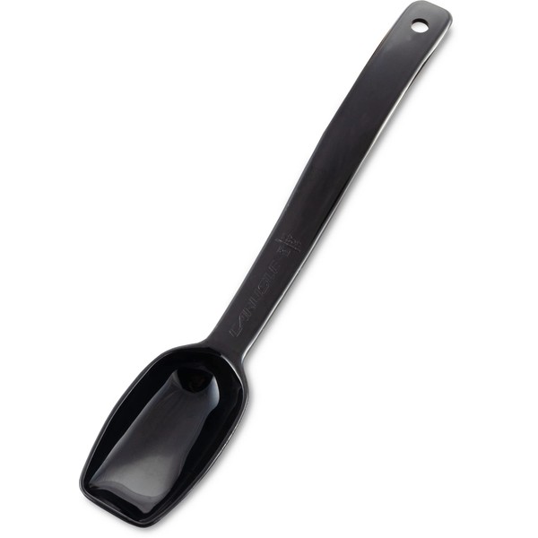 Carlisle FoodService Products Plastic Solid Spoon, 9 Inches, Black, (Pack of 12)
