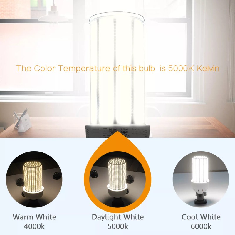 Ngtlight 60W LED Corn Light E39 Mogul Base 5000K For