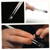 Baluue 5pcs Stainless Steel Tweezers for Stamp Collecting Handling and