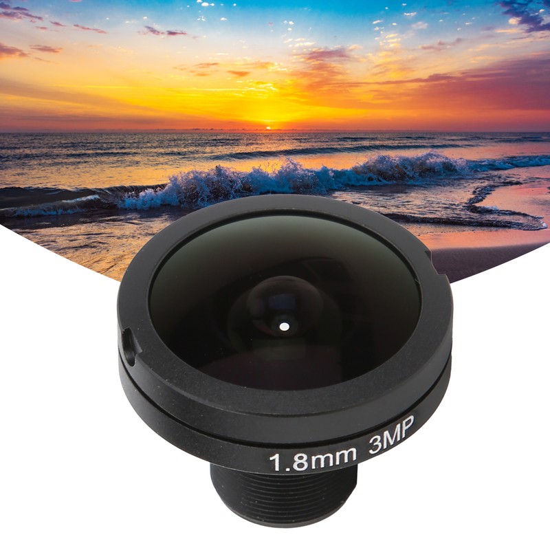 Camera Fisheye Lens 3MP 180° 1.8mm Optical Focal Length M12x0.5