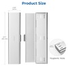 Oralphi Wider Aluminum Toothbrush Travel Case, Portable Travel Toothbrush Holder,