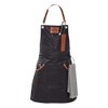GEFU BBQ Apron, Cooking Apron, Kitchen Apron, Cotton and Leather,