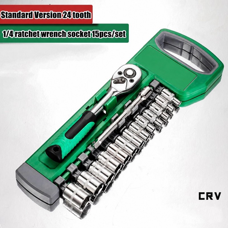 72-Tooth Ratchet Socket Set for Auto & Home Repair –
