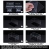 sourcing map Display Case Acrylic Box Transparent Dustproof Protection for