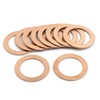 10 Pcs 22 mm Inner Diameter Flat Copper Washers Parts
