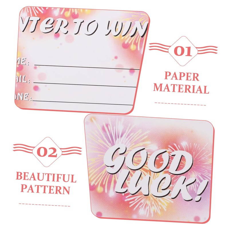 jojofuny 100 Sheets Blank Raffle Tickets Multi Use Entry Form