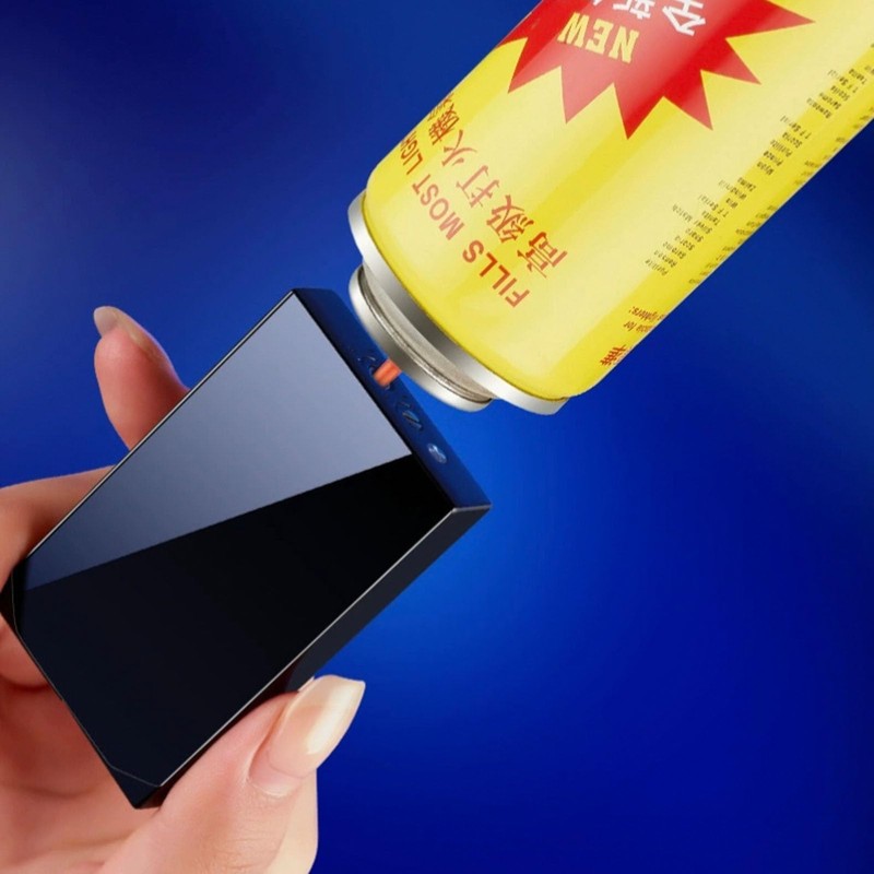 Dual Flame Square Shape Torch Lighter, Switchable Torch Jet &