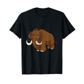 Mammut Ice Age Animals Ice Age Stone Age Extinct T-Shirt, black