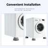 4Pcs Anti Vibration Pads for Washing Machine, Washer Vibration Dampening
