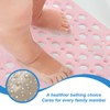 HARFINGTON Non Slip Shower Mat 21"x21" Triangle Anti-Slip Washable Floor