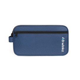 40Winkz Travel Carrying Bag compatible with ResMed AirMini, Portable CPAP Equipment Bag and Supplies Storage Bag with Shoulder Strap, Organizer Carrying Case with Luggage Strap (Navy)