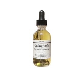 Gallagher's Face & Hair Essential Oil, 2 fl oz, Natural Treatment for Skin and Hair Growth