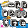 Superhero themed Glitter Tattoo Stencils - Perfect for kids temporary