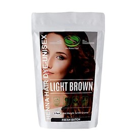 3 Pack Light Brown Henna Hair & Beard Dye / Color - The Henna Guys
