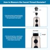 Hibbent Pull Down Kitchen Faucet Head Replacement, 3-Function NSF/ANSI/CAN 61