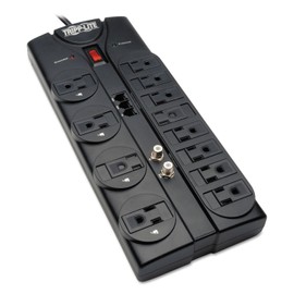 Tripp Lite TLP1208TEL Protect It! 12-Outlet Power Strip Surge Protector, 8-Foot Cord