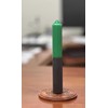 Vrinda® 9 Inch Double Action Reversible Candles Green Black