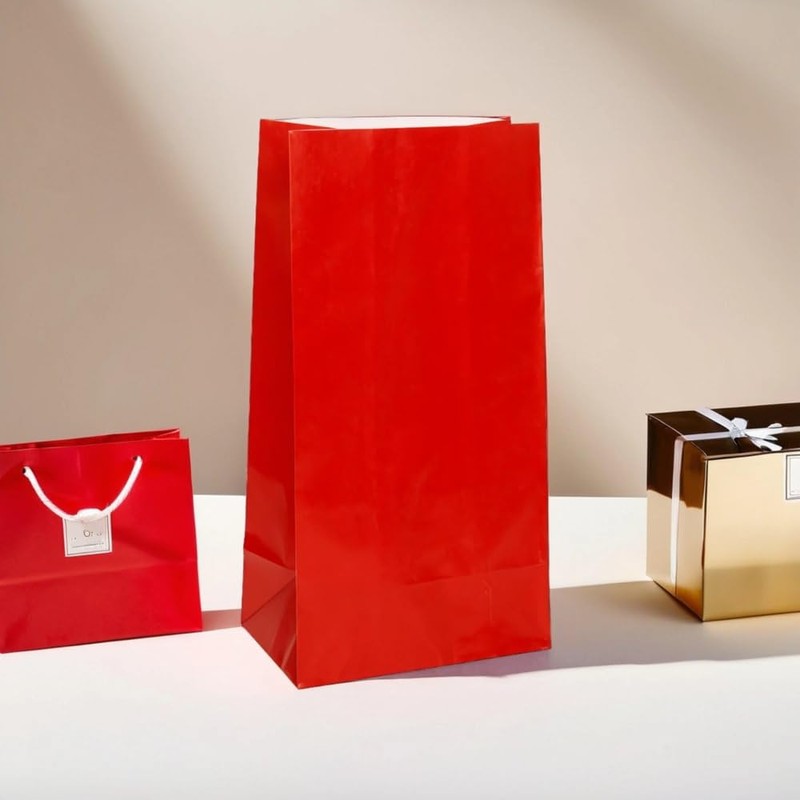 Ruby Red Party Paper Bag | 10" x 5" |