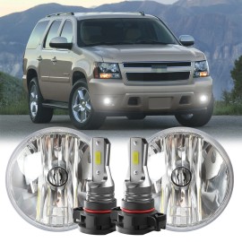 SHENKENUO 2PCS LED Fog Lights Bumper Lamps Assembly for 2007-2014 Avalanche Suburban Tahoe
