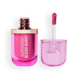 Revolution Superdewy Liquid Blush Burst, Buildable Colour for Cheek, Serum Formula with Peptides & Hyaluronic Acid, Vegan & Cruelty-Free, Bubblegum Burst Pink, 4.2ml