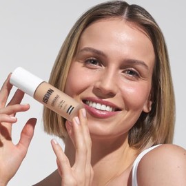 ISDIN Coverage SPF 50 1.0 Pearl, Base De Maquillaje Con Alta Proteccin Que Unifica El Tono Y Aporta Cobertura Modulable Con Accin Antiedad, Maquilla, 