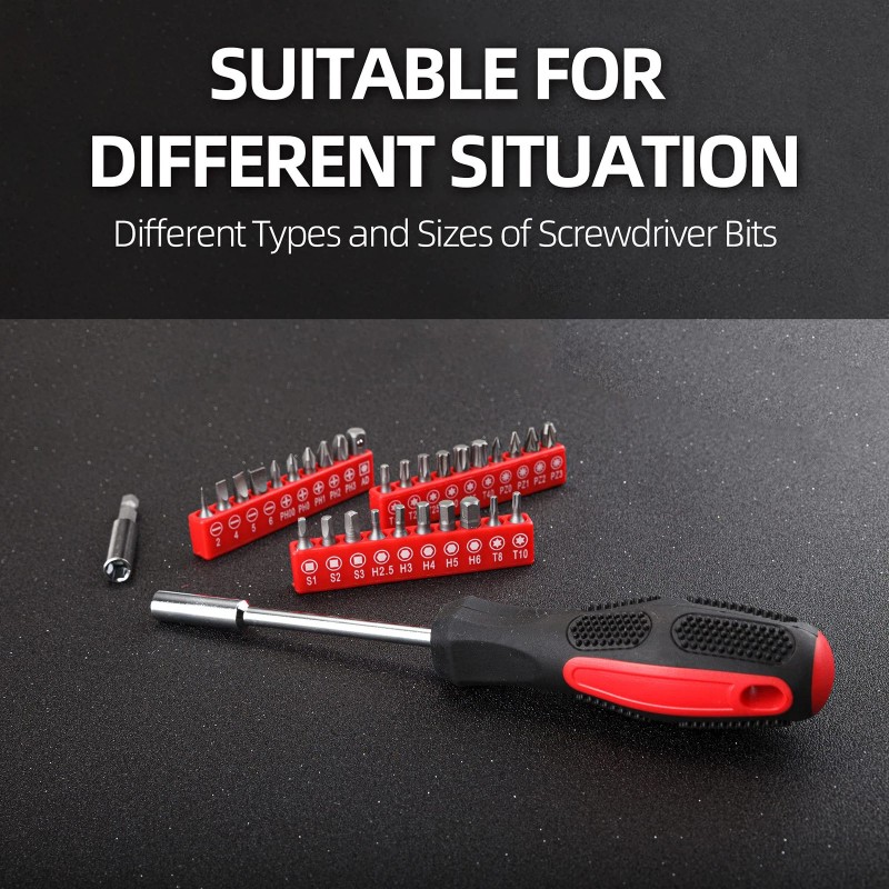 Cartman Tool Set General Household Hand Tool Kit with Plastic