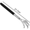 GEEKBOX Extendable Back Scratcher Stainless Steel Telescopic Design with Rubber