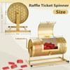 AugFir Raffle Drum, Heavy Duty Raffle Ticket Spinner Cage with