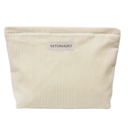 Cosmetic Bag, Corduroy Cosmetic Bag, Makeup Organiser, Makeup Bag for Women, Travel Make Up Bag, Multifunctional Travel Toiletry Bag for Women, Girls, beige, S