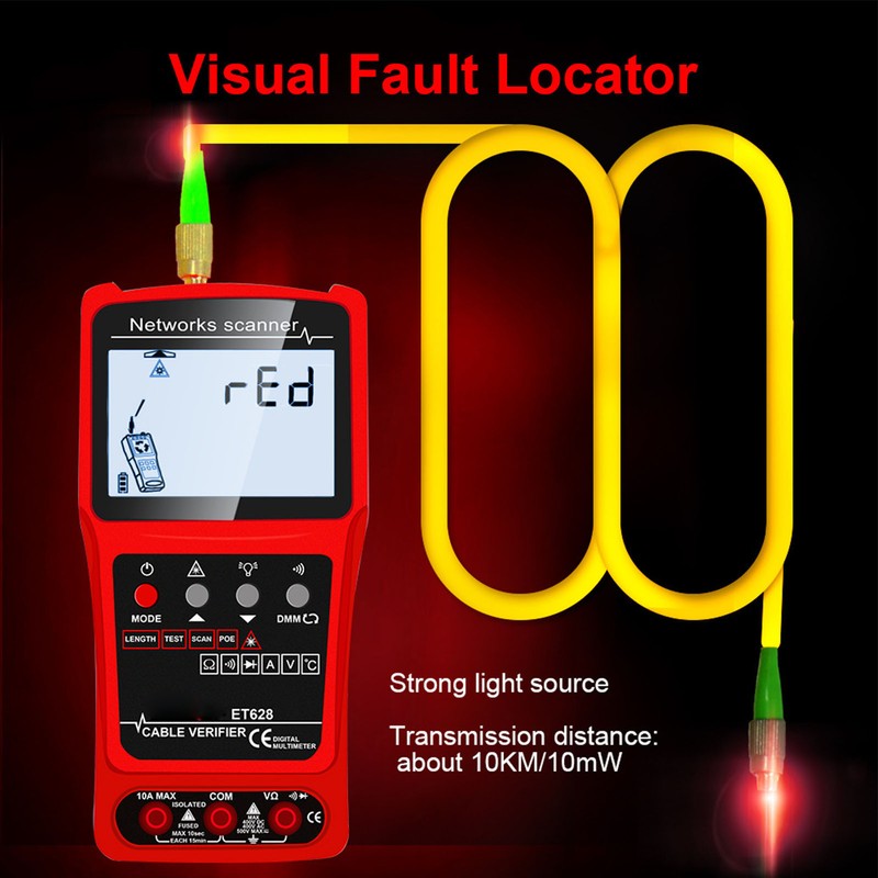 Network Cable Tester Tracer Kit Multifunctional CAT5 CAT6 Ethernet Wire