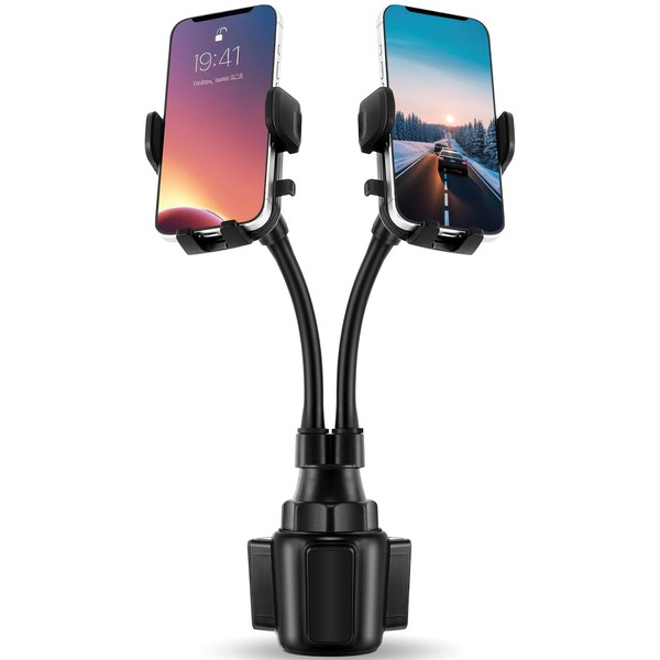 DaisyInner Dual Phone Holder for Car 360° Rotatable Car Phone