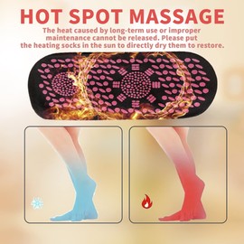 4 Pairs AFIZ Tourmaline Slimming Health Sock, Self Heating Socks, Magnetic Self-Heating Socks, VeinesHeal Hyperthermia Socks (4 Pair Black)