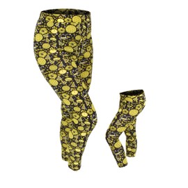 Unique Baby Girls Happy New Year Mommy and Me Matching Leggings (Kids 8) Gold