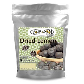 BonBalloon Pure & Organic Black Limes Lemon Limu Lime limon Whole Dried Dry Fresh Natural Herbal Herb Tea Seasoning Spice Spices Cooking Vegan Kosher Halal ( 17.64 oz / 500 gm ) ليمون مجفف اسود حلال